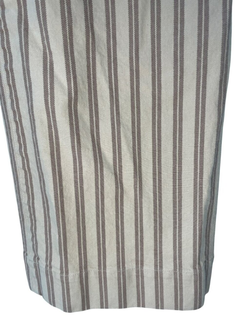 Faherty Twill Tide Slim Straight Pants Ebb-Pebble Shore Stripe Cotton Wmns Sz 29 - Picture 5 of 15